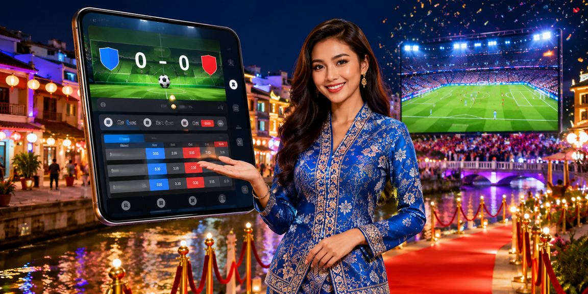 Suasana pertaruhan bola sepak dan jackpot bergaya Malaysia di Melaka